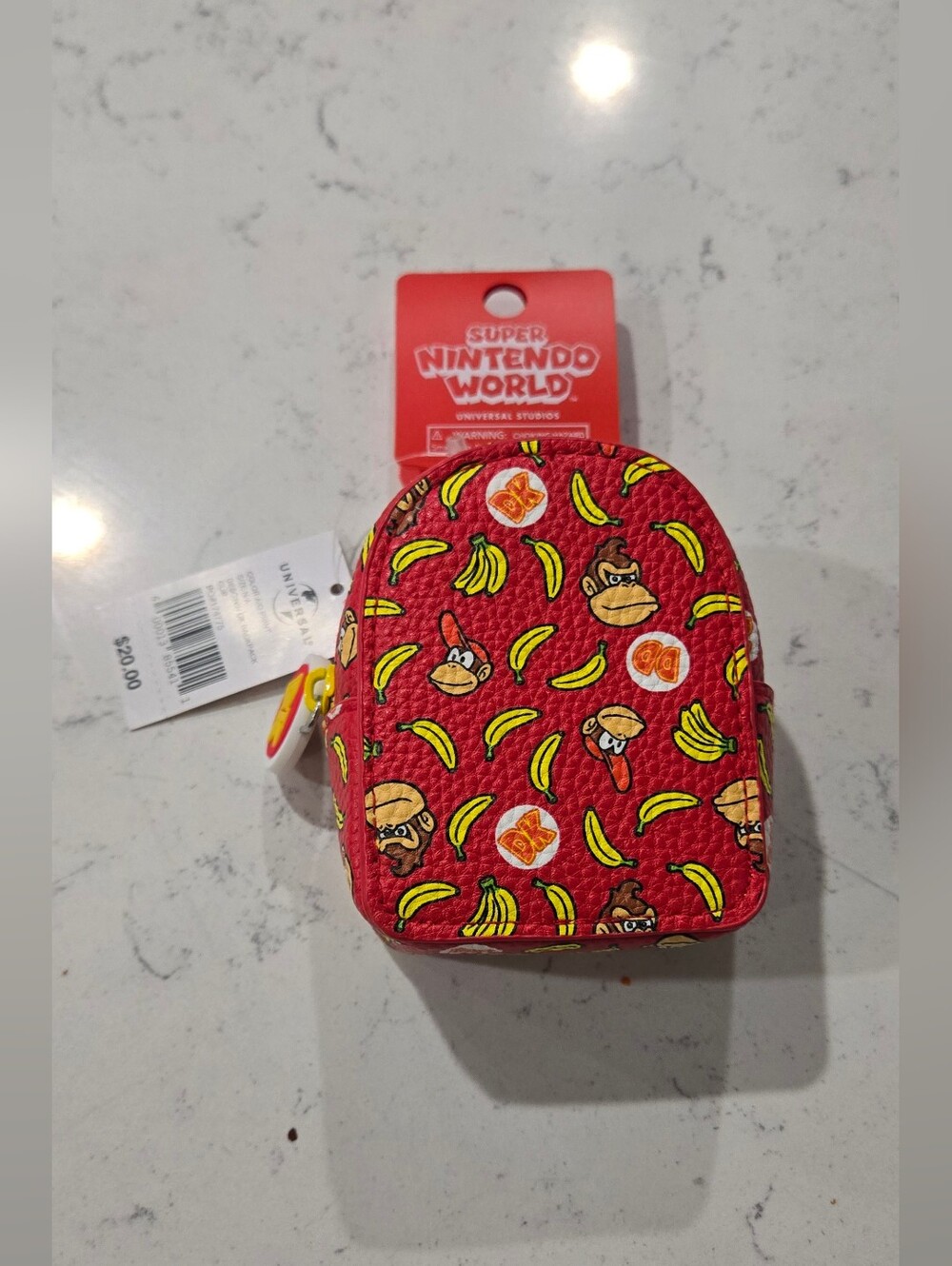Epic Universe Super Nintendo World Donkey Kong Mini Backpack Coin Purse - Red